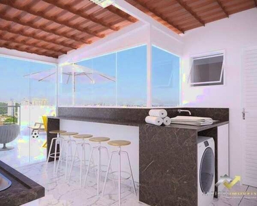 Cobertura com 2 dormitórios à venda, 82 m² por R$ 410.000,00 - Campestre - Santo André/SP
