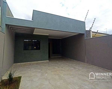 Linda Casa com 3 dormitórios à venda, 100 m² por R$ 428.000 - Jardim Oásis - Maringá/PR