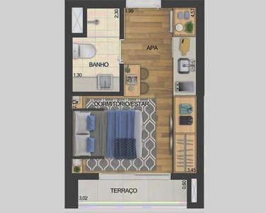 Studio com 1 dormitório à venda, 21 m² por R$ 439.900,00 - Moema - São Paulo/SP