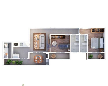 Apartamento em Canto do Forte, Praia Grande/SP de 71m² 2 quartos à venda por R$ 987.520,00