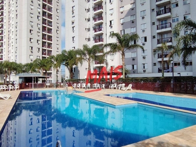 Apartamento em Castelo, Santos/SP de 64m² 3 quartos para locação R$ 2.000,00/mes