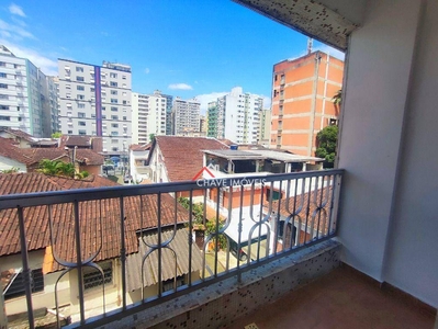 Apartamento em Itararé, São Vicente/SP de 70m² 2 quartos para locação R$ 2.000,00/mes