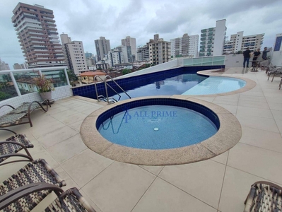Apartamento em Vila Guilhermina, Praia Grande/SP de 45m² 1 quartos à venda por R$ 298.000,00