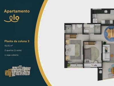 Apartamento para venda no Les Amis Lagoa Nova em Natal/RN