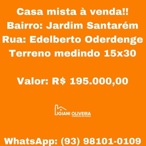 Casa em Jardim Santarém, Novo Progresso/PA de 10m² 2 quartos à venda por R$ 194.000,00