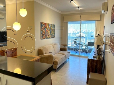 Flat em Cidade Monções, São Paulo/SP de 75m² 2 quartos para locação R$ 8.000,00/mes