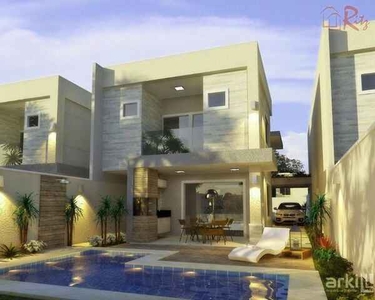 Casa com 4 dormitórios à venda, 158 m² por R$ 589.000,00 - Urucunema - Eusébio/CE