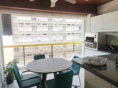 Flat com 2 dormitórios à venda, 68 m² por r$ 850.000,00 - pitangueiras - guarujá/sp