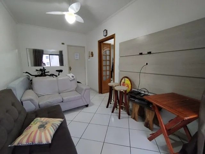 Apartamento à venda vista mar 01 dormitório sacada - elevador em Tupi - Praia Grande - SP