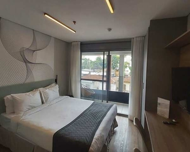 Apartamento/Studio TOTALMENTE MOBILIADO para aluguel possui 30 metros quadrados com 1 quar