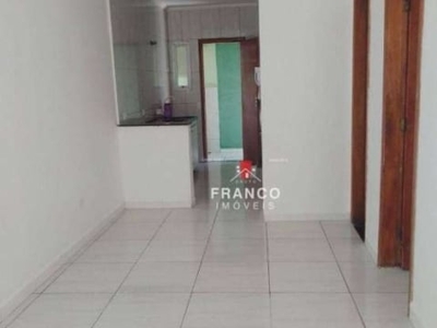 Casa com 2 dormitórios para alugar, 40 m² por r$ 1.000,00/mês - mirim - praia grande/sp