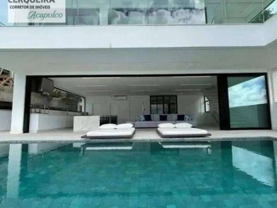 Casa com 5 dormitórios à venda, 1000 m² por r$ 25.000.000,00 - acapulco - guarujá/sp