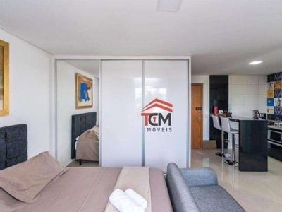 Flat com 1 dormitório à venda, 36 m² por r$ 385.000 - setor bueno - goiânia/go