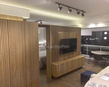 Flat com 1 dormitório para alugar, 58 m² por R$ 5.500/mês - Brooklin - São Paulo/SP