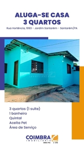 Casa em Aeroporto Velho, Santarém/PA de 116m² 3 quartos para locação R$ 1.400,00/mes