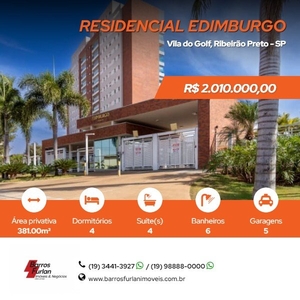 Apartamento - Ribeirão Preto, SP no bairro Vila do Golf