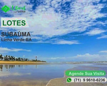 Lote/Terreno 300 m² em Subaúma - litoral norte baiano