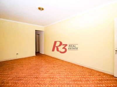 Apartamento com 3 dormitórios para alugar, 173 m² - embaré - santos/sp