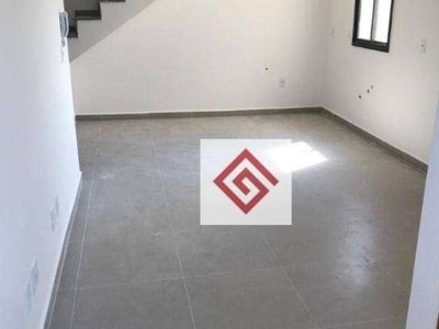 Cobertura com 2 dormitórios à venda, 90 m² por r$ 485.000,00 - jardim bom pastor - santo andré/sp