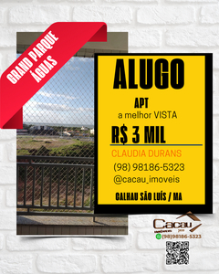 Apartamento em Calhau, São Luís/MA de 87m² 3 quartos para locação R$ 3.000,00/mes