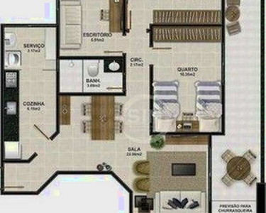Apartamento com 2 dormitórios à venda, 105 m² a partir de R$ 556.500 - Braga - Cabo Frio/R