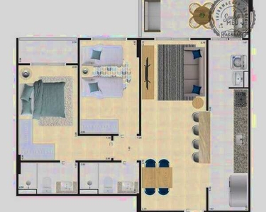 Apartamento com 2 dormitórios à venda, 156 m² por R$ 510.000 - Ocian - Praia Grande/SP