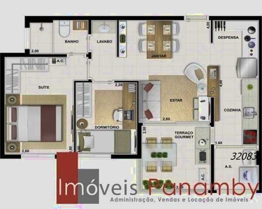 Apartamento com 2 dormitórios à venda, 58 m² por R$ 565.000,00 - Vila Suzana - São Paulo/S