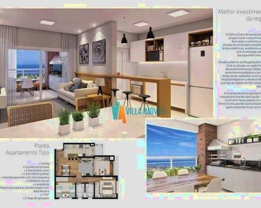 Apartamento com 2 dormitórios à venda, 77 m² por R$ 565.000 - Jardim Britânia - Caraguatat