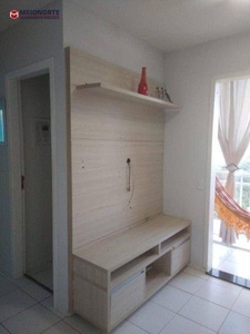 Apartamento com 2 dormitórios para alugar, 47 m² por R$ 2.202,00/mês - Araçagi - São José