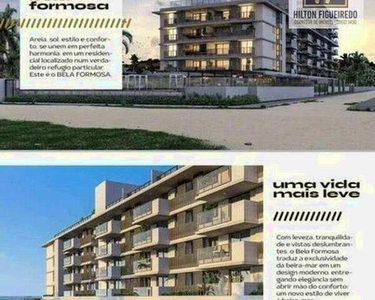 Apartamento com 2 dormitórios s/02 suítes, pé na areia à venda, 66 m² por R$ 509.000 - Pon