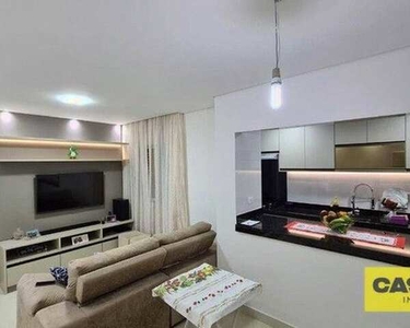 Apartamento com 3 dormitórios à venda, 75 m² - Utinga - Santo André/SP