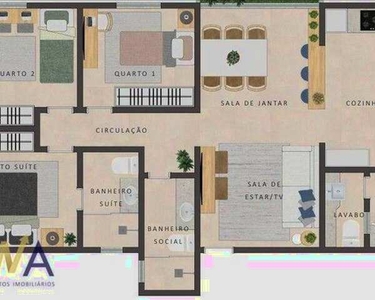 Apartamento com 3 dormitórios à venda, 90 m² por R$ 499.000,00 - Barreiro - Belo Horizonte