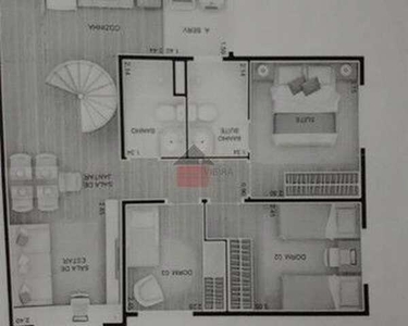 Apartamento Duplex com 3 dormitórios à venda, 116 m² por R$ 565.000,00 - Jardim Parque Mor