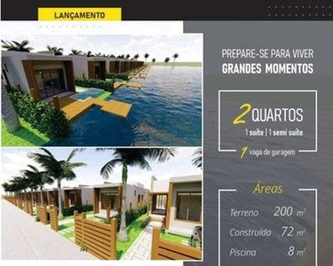 Casa Nova com 2 Dorms 1 Suíte e Piscina em Barra Grande-BA