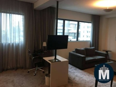 Flat 1 quarto à venda com 1 vaga - complexo madeira, alphaville, barueri