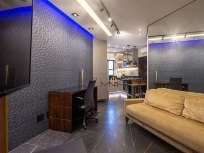 Flat com 1 dormitório à venda, 48 m² - Gonzaga - Santos/SP