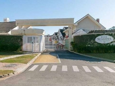 Terreno em condomínio fechado à venda na antônio turíbio teixeira braga, 136, santa felicidade, curitiba por r$ 600.000