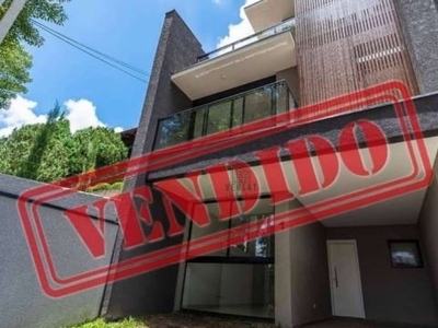 Sobrado com 3 dormitórios à venda, 149 m² por r$ 899.000,00 - ahú - curitiba/pr