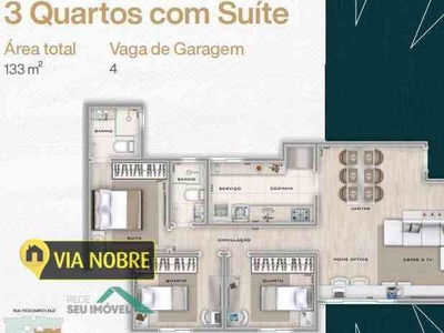 Apartamento com 3 quartos à venda no bairro São Lucas, 88m²