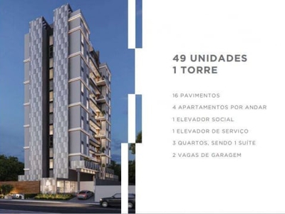 Apartamento para Venda em São José dos Pinhais, Centro, 3 dormitórios, 1 suíte, 1 banheiro, 2 vagas
