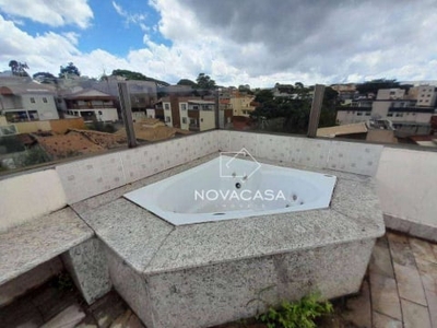 Cobertura com 4 dormitórios para alugar, 286 m² por R$ 5.601,61/mês - Jardim Atlântico - Belo Horizonte/MG
