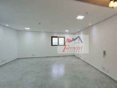 Sala comercial com 45m² para alugar no bairro Valongo - Santos/SP