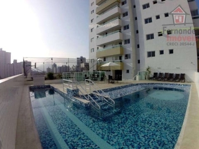 Apartamento alto padrão mobiliado com parcelamento direto 94 meses, 2 dormitórios à venda, 81 m² por R$ 495.000 - Vila Guilhermina - Praia Grande/SP