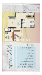 Apartamento No Residencial Bianca Com 3 Dorm E 122m, São João