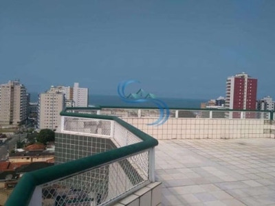 Cobertura com 2 quartos à venda na avenida presidente kennedy, 15.375, cidade ocian, praia grande, 230 m2 por r$ 420.000