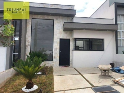 Casa com 3 dormitórios à venda, 98 m² por r$ 600.000 - condomínio horto florestal villagio - sorocaba/sp