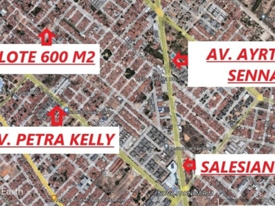 Ultimo grande lote terreno 600m2 (20x30) á 200mt petra kelly.