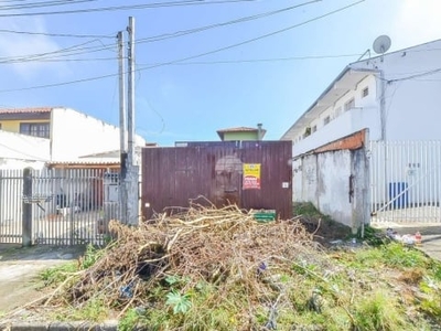 Terreno à venda na rua gerhard heinrichs, 522, xaxim, curitiba por r$ 169.900