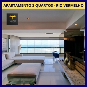 Apartamento 3 quartos, suítes, varanda no Rio Vermelho - Salvador - BA / WhatsApp - 71.987
