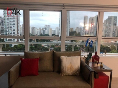 Apartamento com 1 dormitório à venda, 40 m² por R$ 550.000,00 - Brooklin - São Paulo/SP